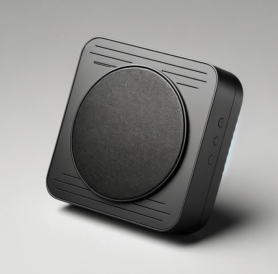 Voice module with microphone and speaker for help and cancel voice commands.